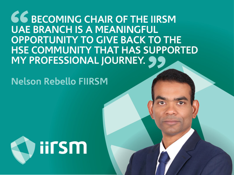 Meet the Chair of IIRSM UAE Branch