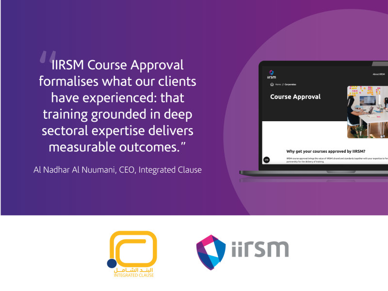 Aligning training with the IIRSM competency framework